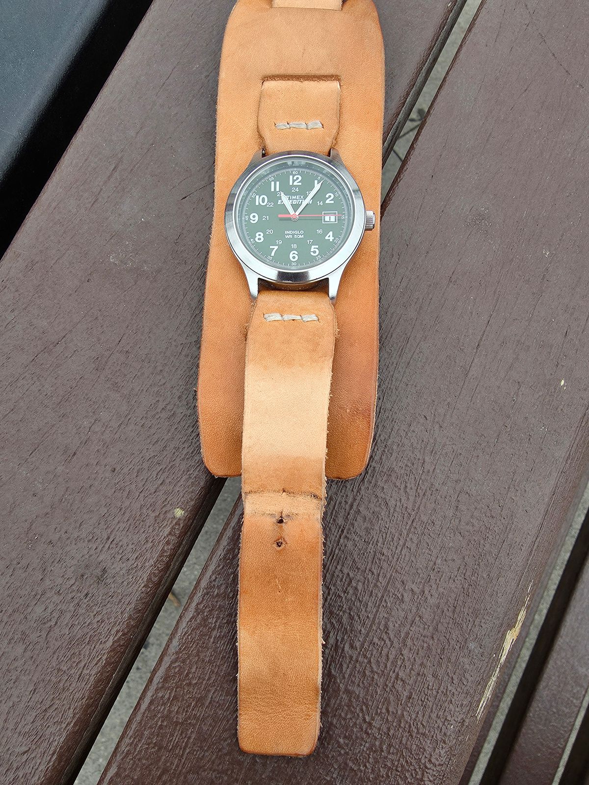 Photo by kananaios on November 1, 2025 of the Self-Made Winston Pattern in Unknown Natural Veg Tan.