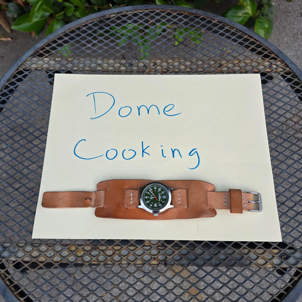 Photo by kananaios on November 2, 2025 of the Self-Made Winston Pattern in Unknown Natural Veg Tan.