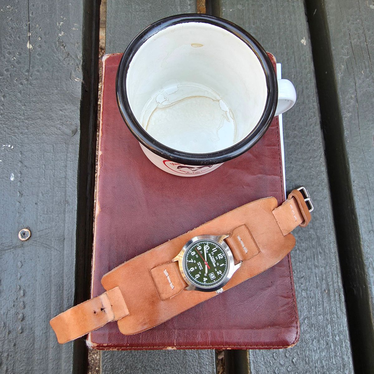 Photo by kananaios on November 8, 2025 of the Self-Made Winston Pattern in Unknown Natural Veg Tan.