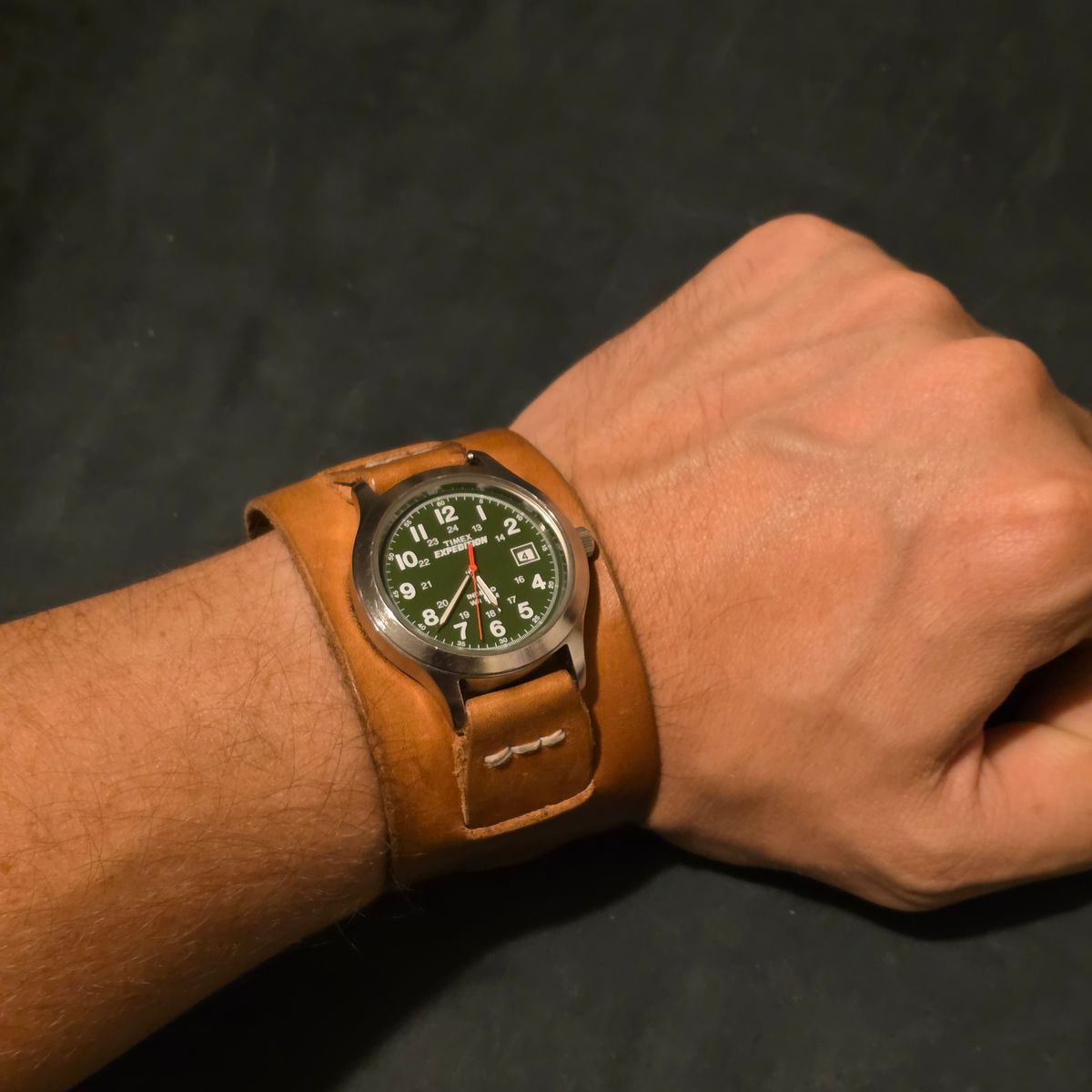 Photo by kananaios on December 6, 2025 of the Self-Made Winston Pattern in Unknown Natural Veg Tan.