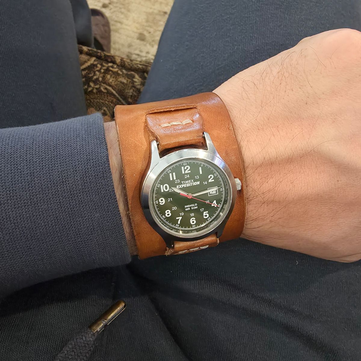 Photo by kananaios on January 1, 2026 of the Self-Made Winston Pattern in Unknown Natural Veg Tan.