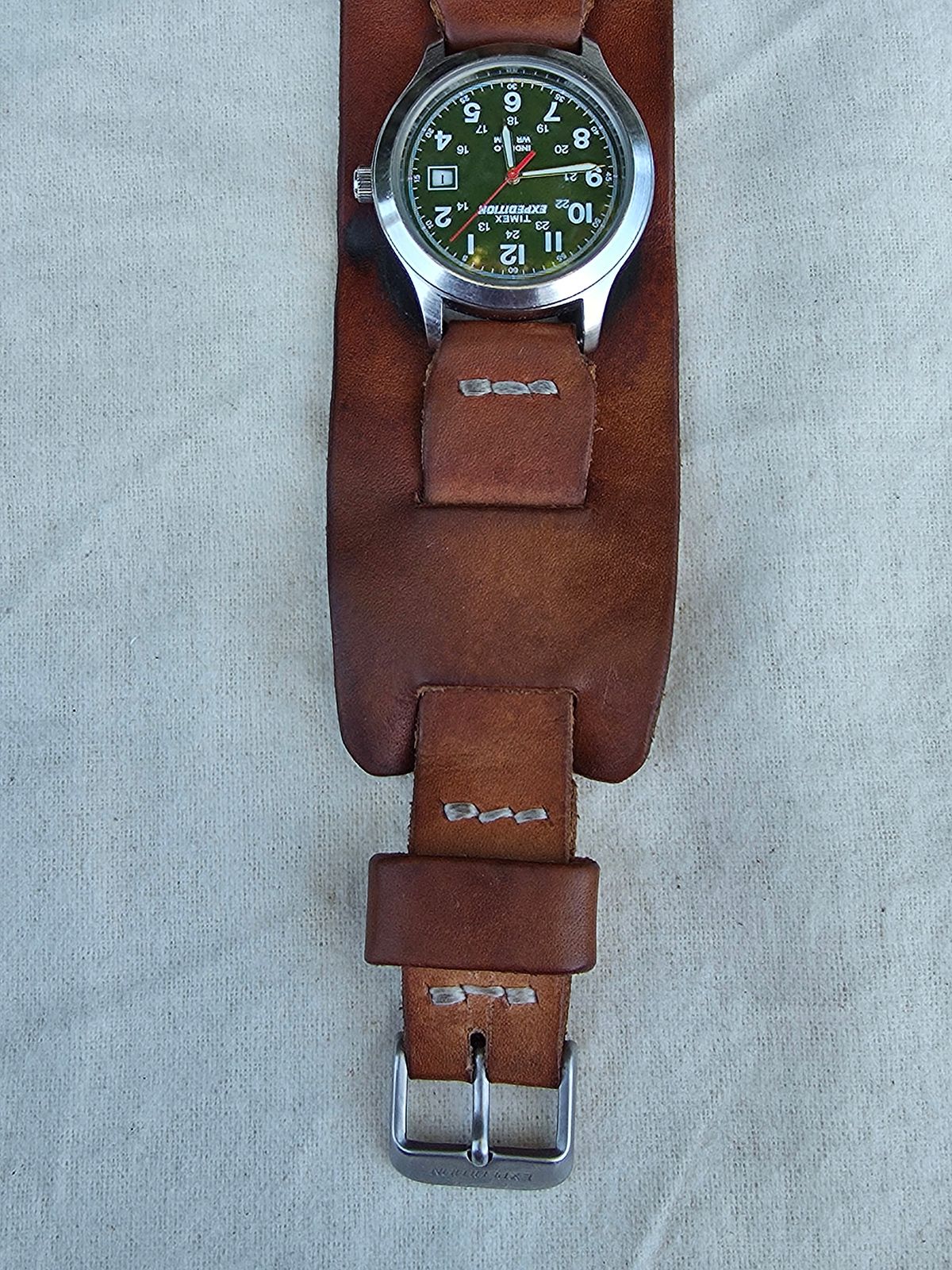 Photo by kananaios on April 2, 2026 of the Self-Made Winston Pattern in Unknown Natural Veg Tan.