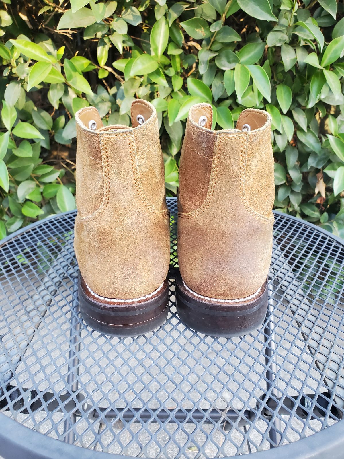 Photo by kananaios on December 2, 2023 of the Thursday Captain in Safari WeatherSafe Suede.
