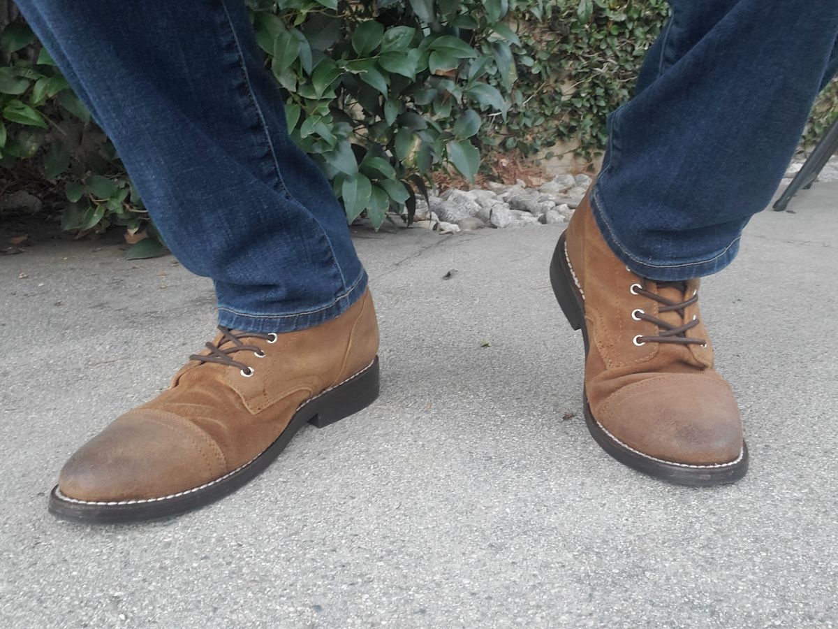 Photo by kananaios on January 2, 2024 of the Thursday Captain in Safari WeatherSafe Suede.