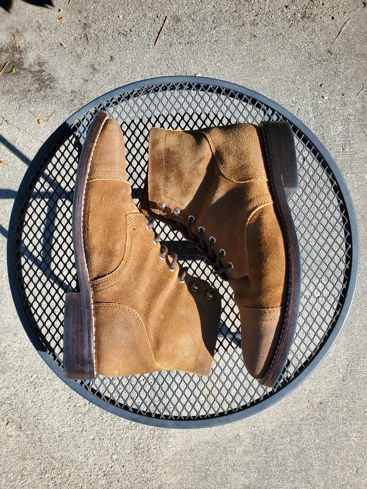 Photo by kananaios on January 2, 2024 of the Thursday Captain in Safari WeatherSafe Suede.