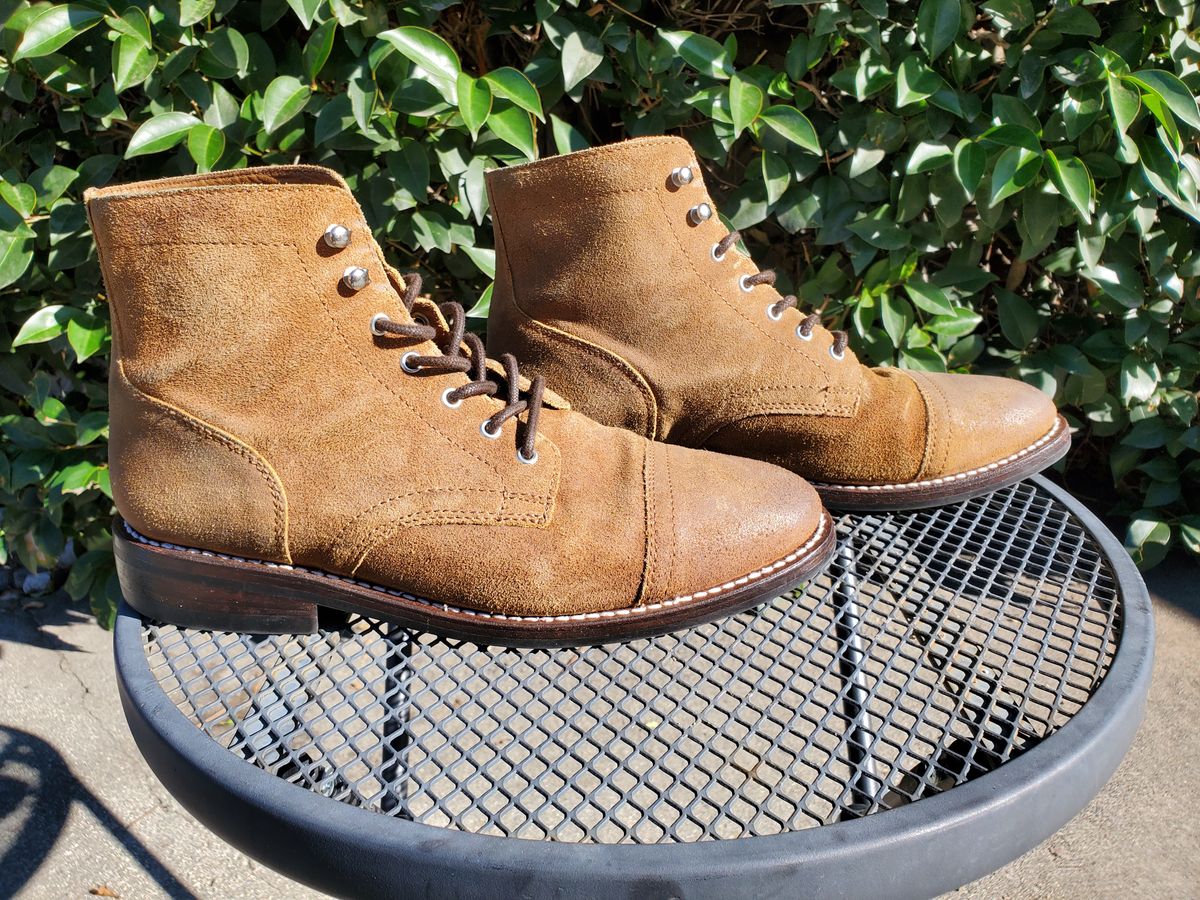 Photo by kananaios on January 2, 2024 of the Thursday Captain in Safari WeatherSafe Suede.