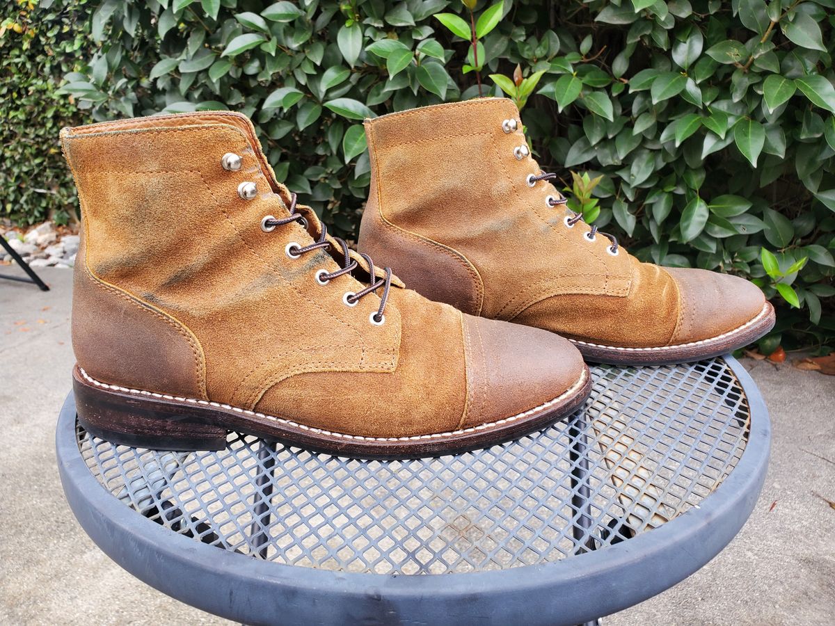 Photo by kananaios on March 3, 2024 of the Thursday Captain in Safari WeatherSafe Suede.