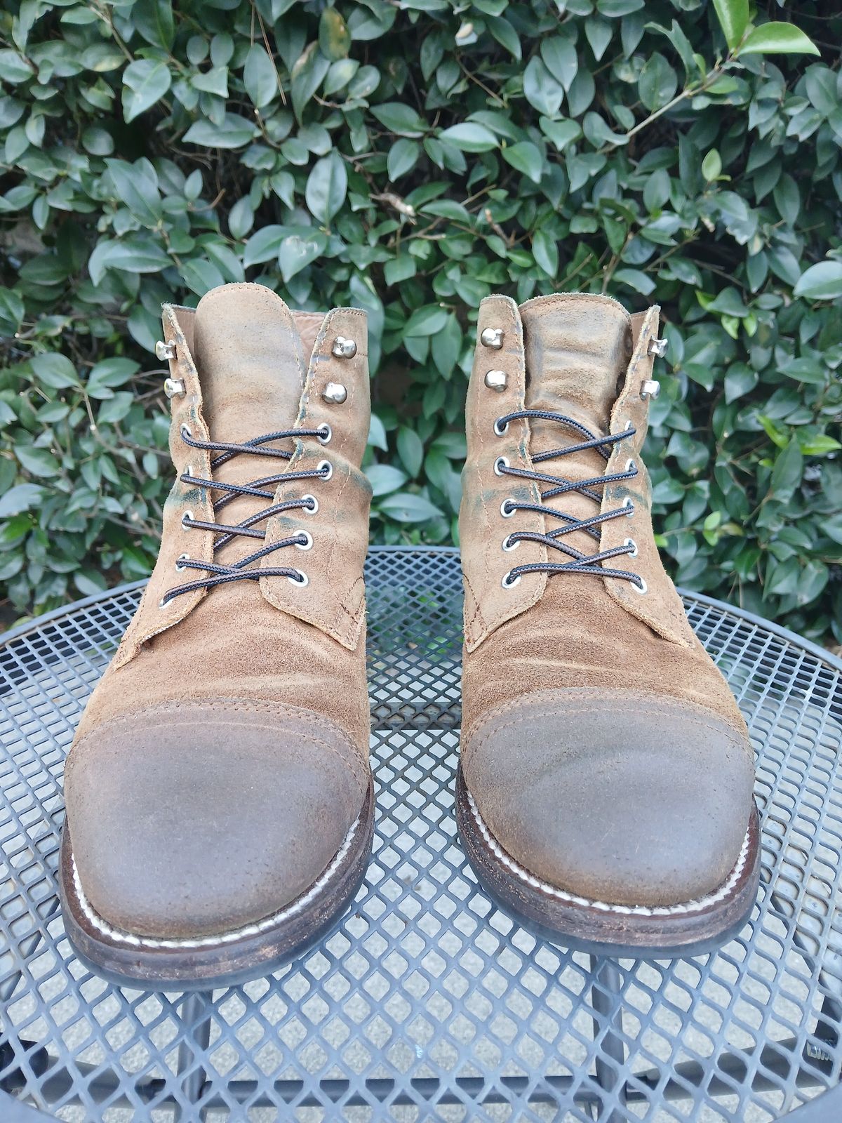 Photo by kananaios on April 2, 2024 of the Thursday Captain in Safari WeatherSafe Suede.