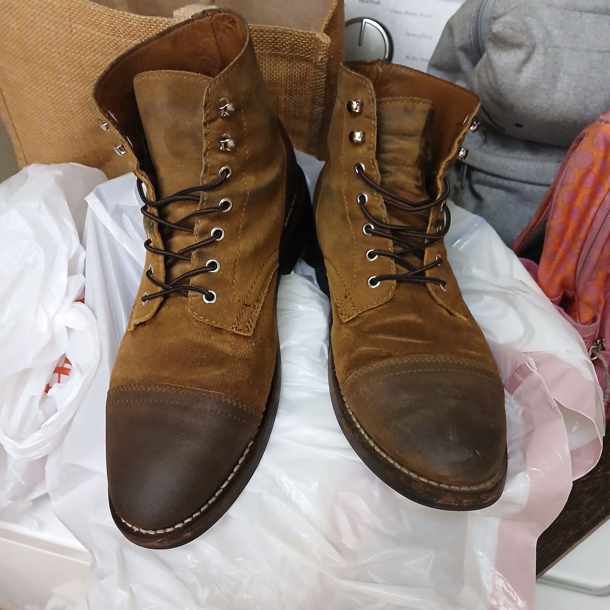 Photo by kananaios on January 14, 2025 of the Thursday Captain in Safari WeatherSafe Suede.