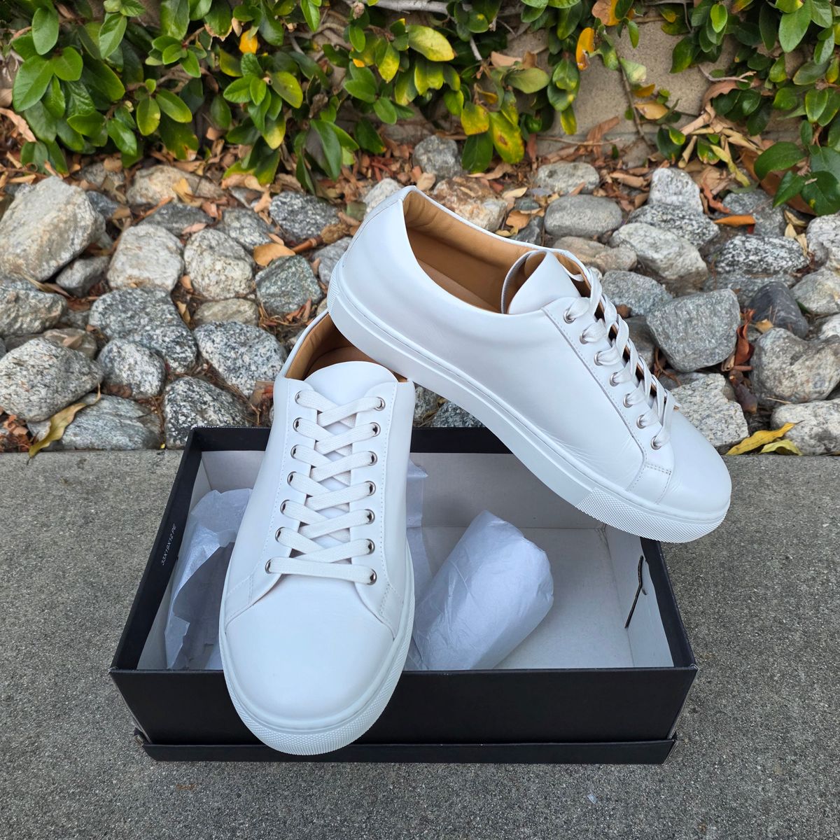 Photo by kananaios on September 4, 2025 of the Thursday Premier Low Top in White Italian Nappa.