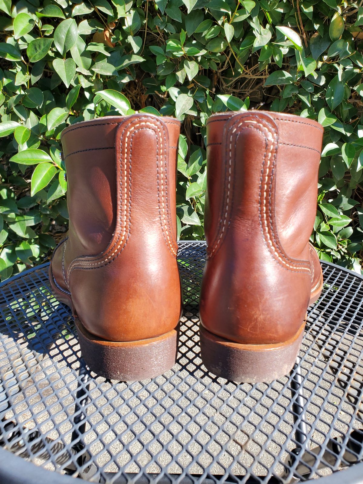 Photo by kananaios on January 2, 2024 of the Red Wing Iron Ranger in S.B. Foot Amber Harness.