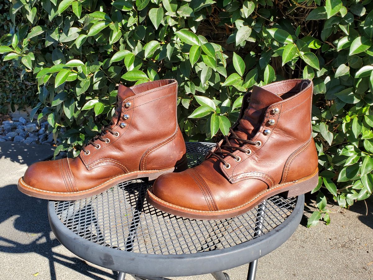 Photo by kananaios on January 2, 2024 of the Red Wing Iron Ranger in S.B. Foot Amber Harness.