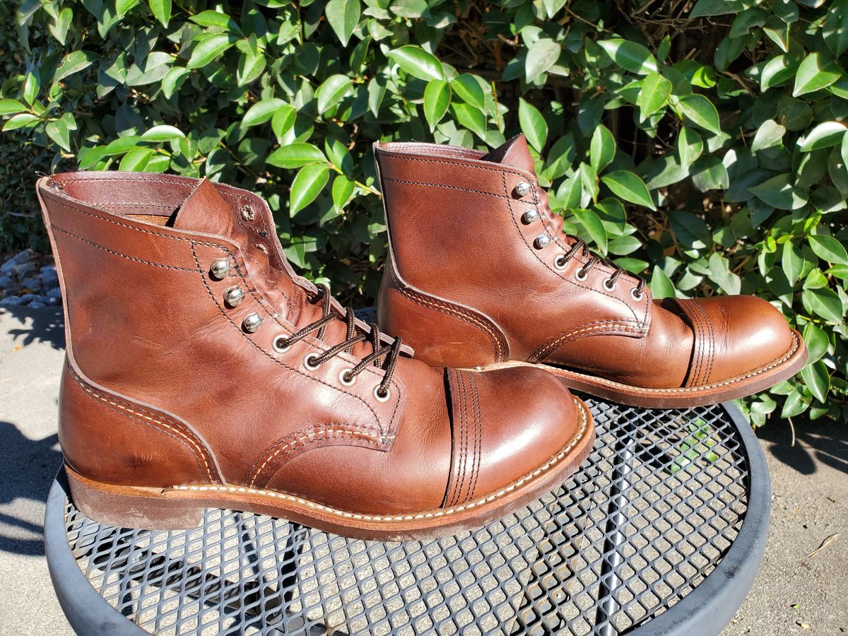 Photo by kananaios on January 2, 2024 of the Red Wing Iron Ranger in S.B. Foot Amber Harness.