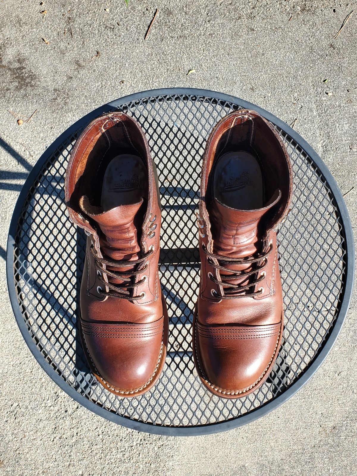 Photo by kananaios on January 2, 2024 of the Red Wing Iron Ranger in S.B. Foot Amber Harness.