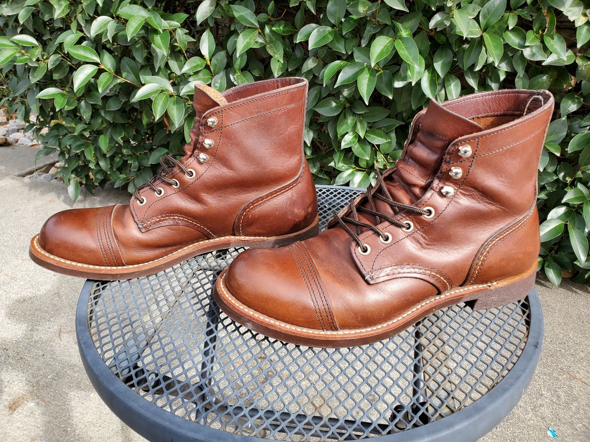 Photo by kananaios on February 3, 2024 of the Red Wing Iron Ranger in S.B. Foot Amber Harness.