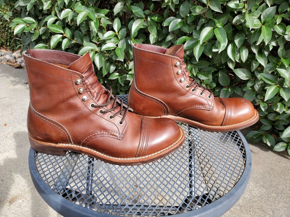 Photo by kananaios on February 3, 2024 of the Red Wing Iron Ranger in S.B. Foot Amber Harness.