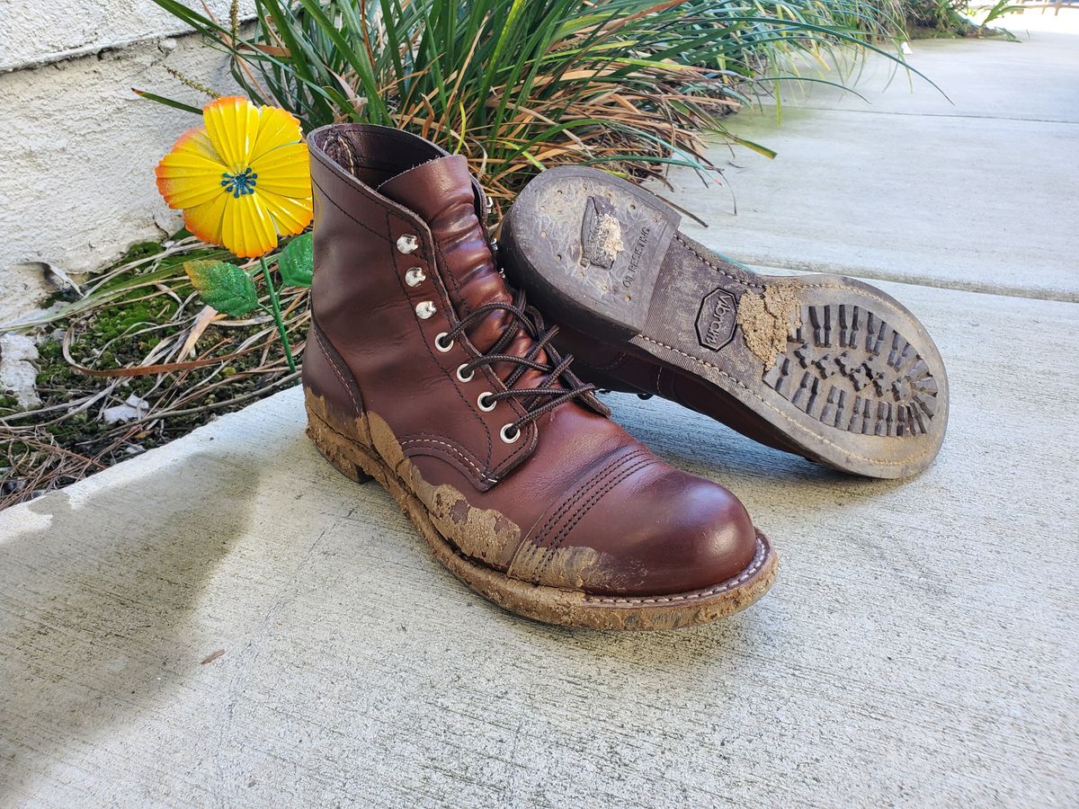 Photo by kananaios on February 10, 2024 of the Red Wing Iron Ranger in S.B. Foot Amber Harness.