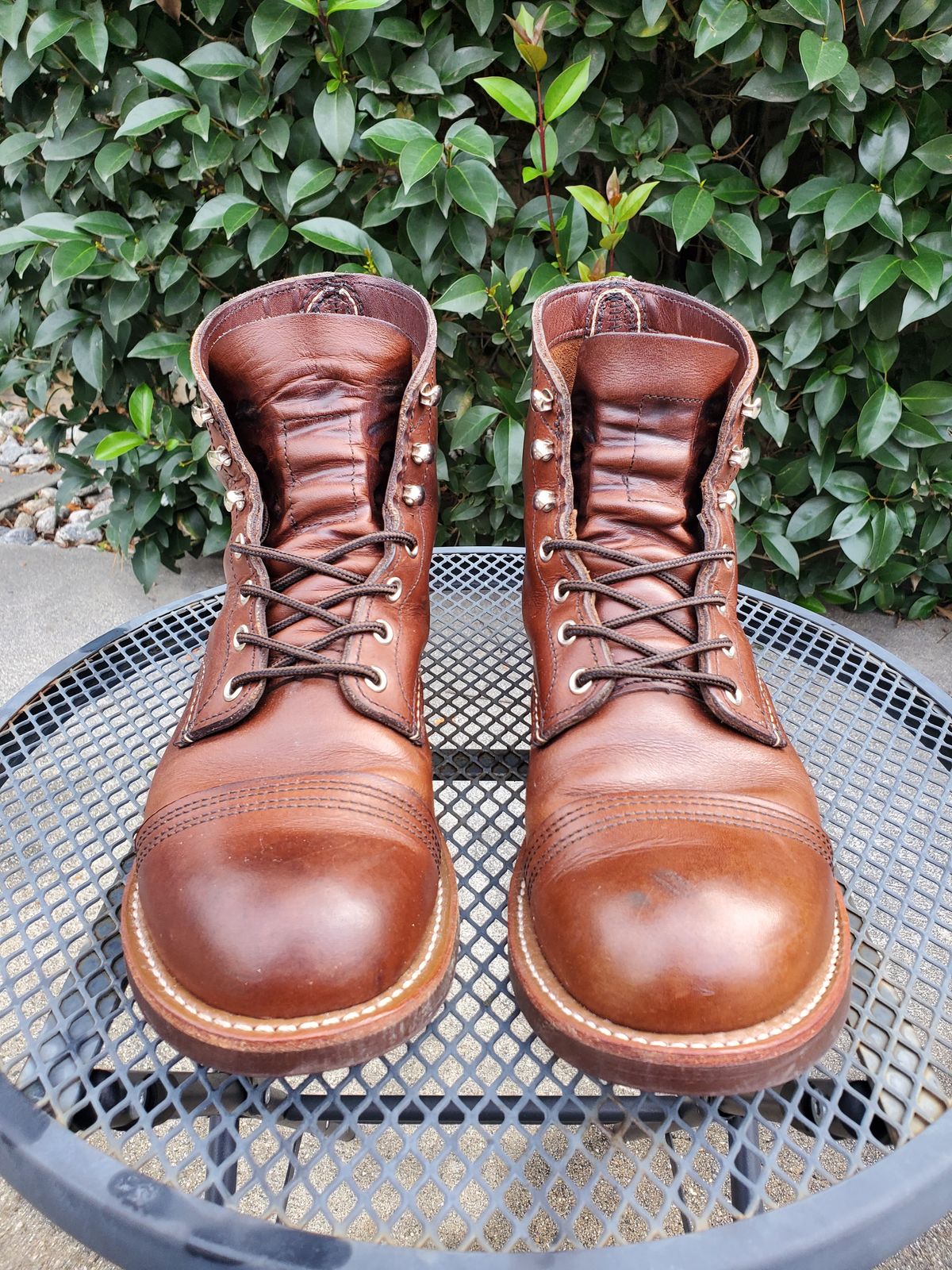 Photo by kananaios on March 3, 2024 of the Red Wing Iron Ranger in S.B. Foot Amber Harness.