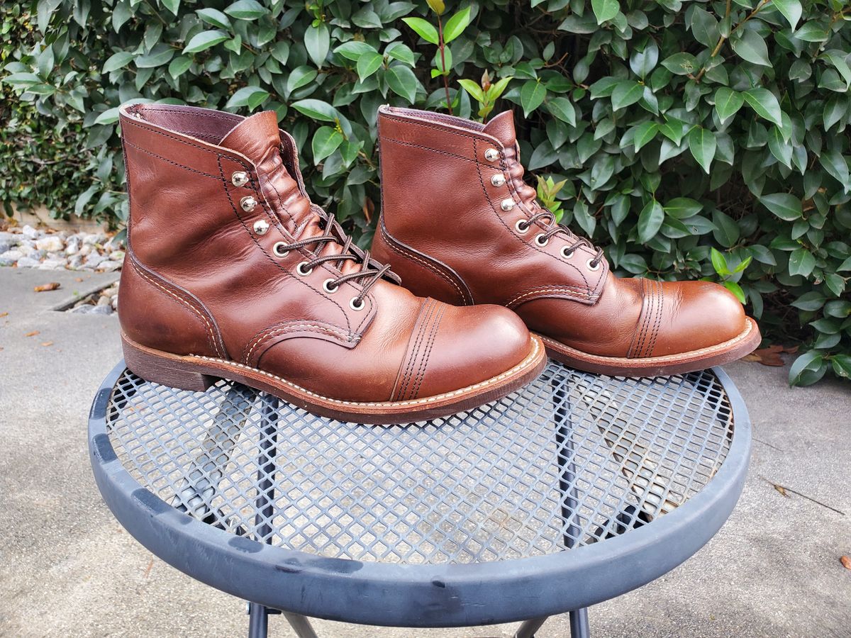 Photo by kananaios on March 3, 2024 of the Red Wing Iron Ranger in S.B. Foot Amber Harness.