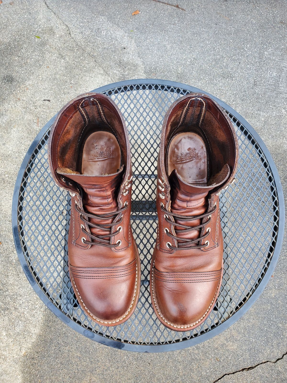 Photo by kananaios on March 3, 2024 of the Red Wing Iron Ranger in S.B. Foot Amber Harness.