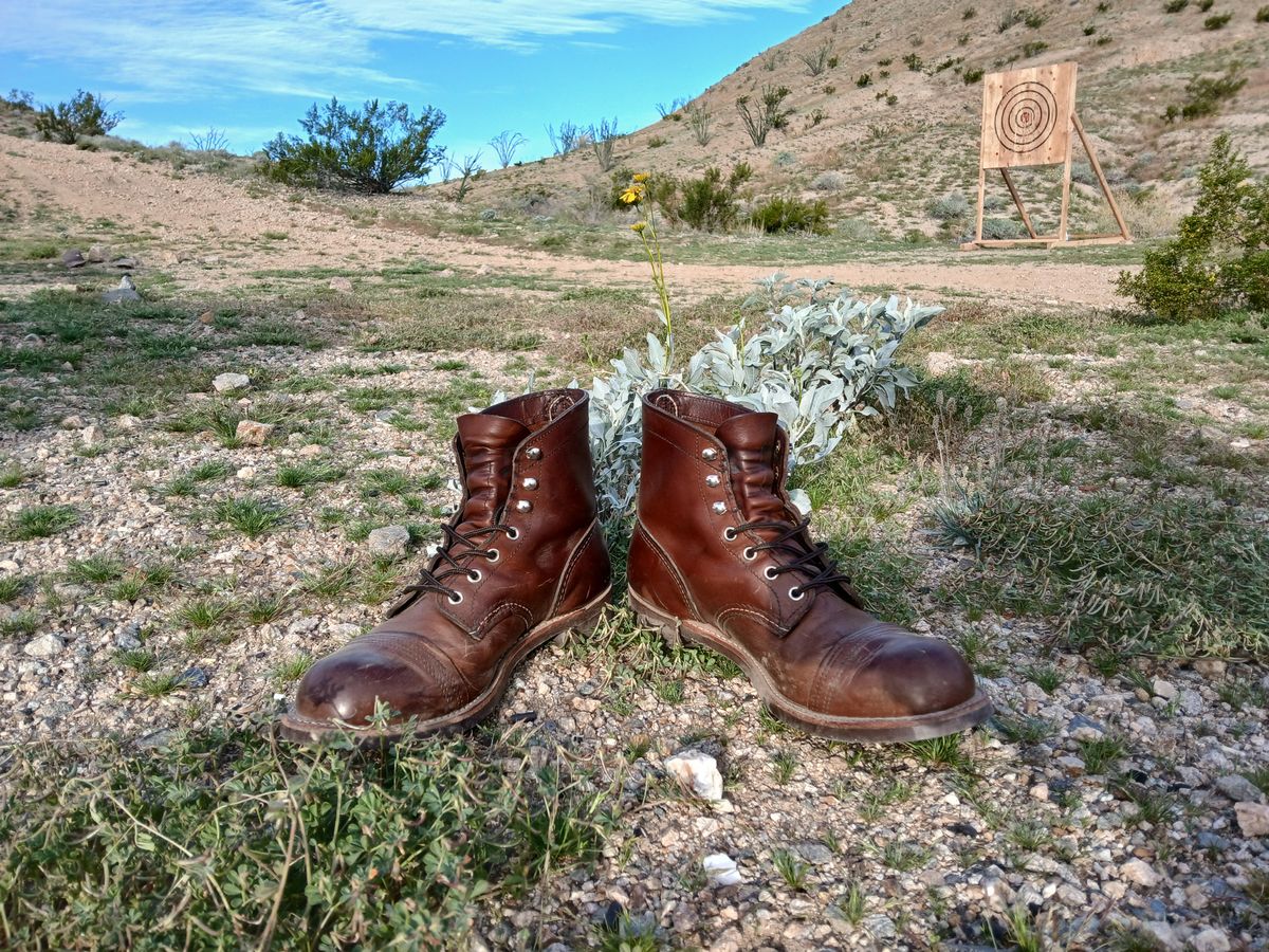 Photo by kananaios on March 23, 2024 of the Red Wing Iron Ranger in S.B. Foot Amber Harness.