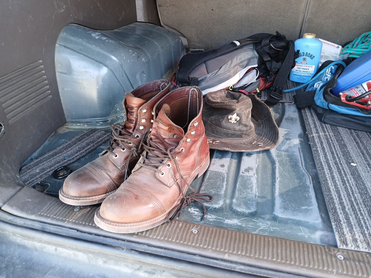 Photo by kananaios on March 23, 2024 of the Red Wing Iron Ranger in S.B. Foot Amber Harness.