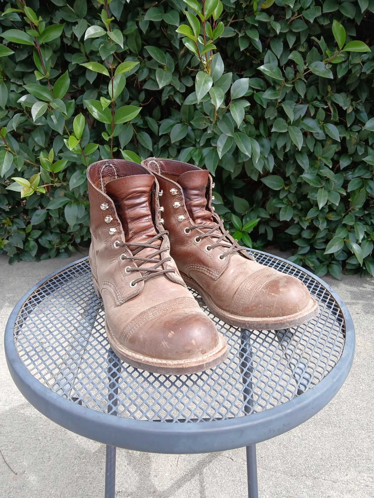 Photo by kananaios on March 24, 2024 of the Red Wing Iron Ranger in S.B. Foot Amber Harness.