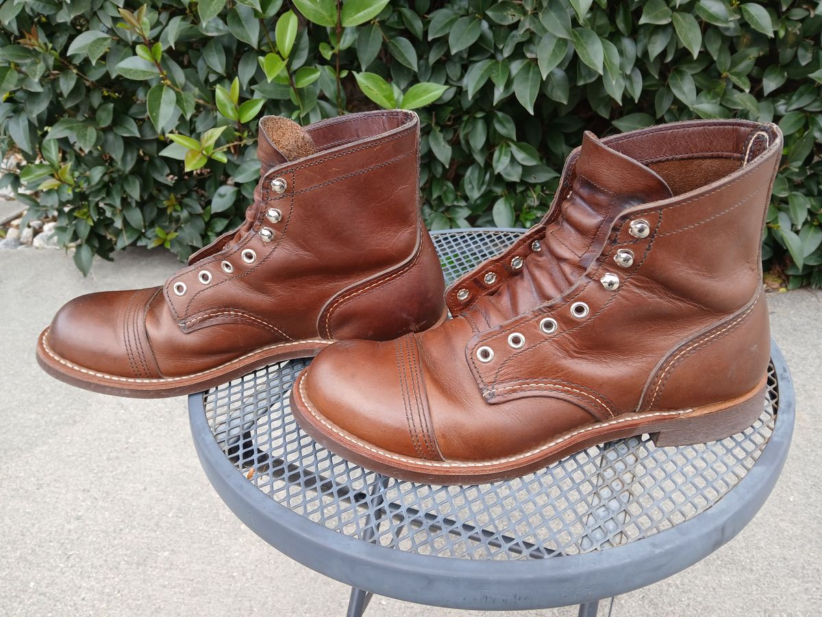 Photo by kananaios on March 26, 2024 of the Red Wing Iron Ranger in S.B. Foot Amber Harness.