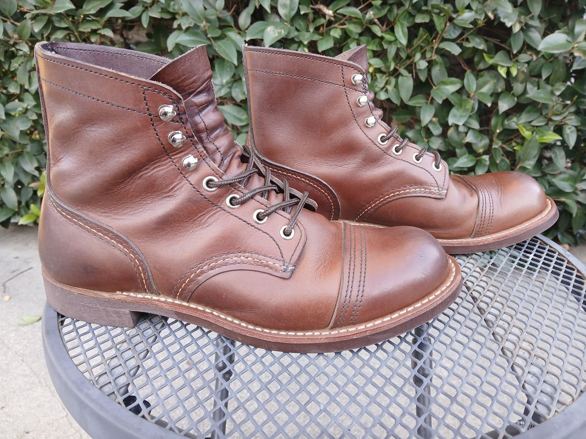 Photo by kananaios on April 2, 2024 of the Red Wing Iron Ranger in S.B. Foot Amber Harness.