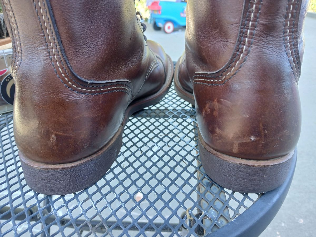 Photo by kananaios on July 30, 2024 of the Red Wing Iron Ranger in S.B. Foot Amber Harness.