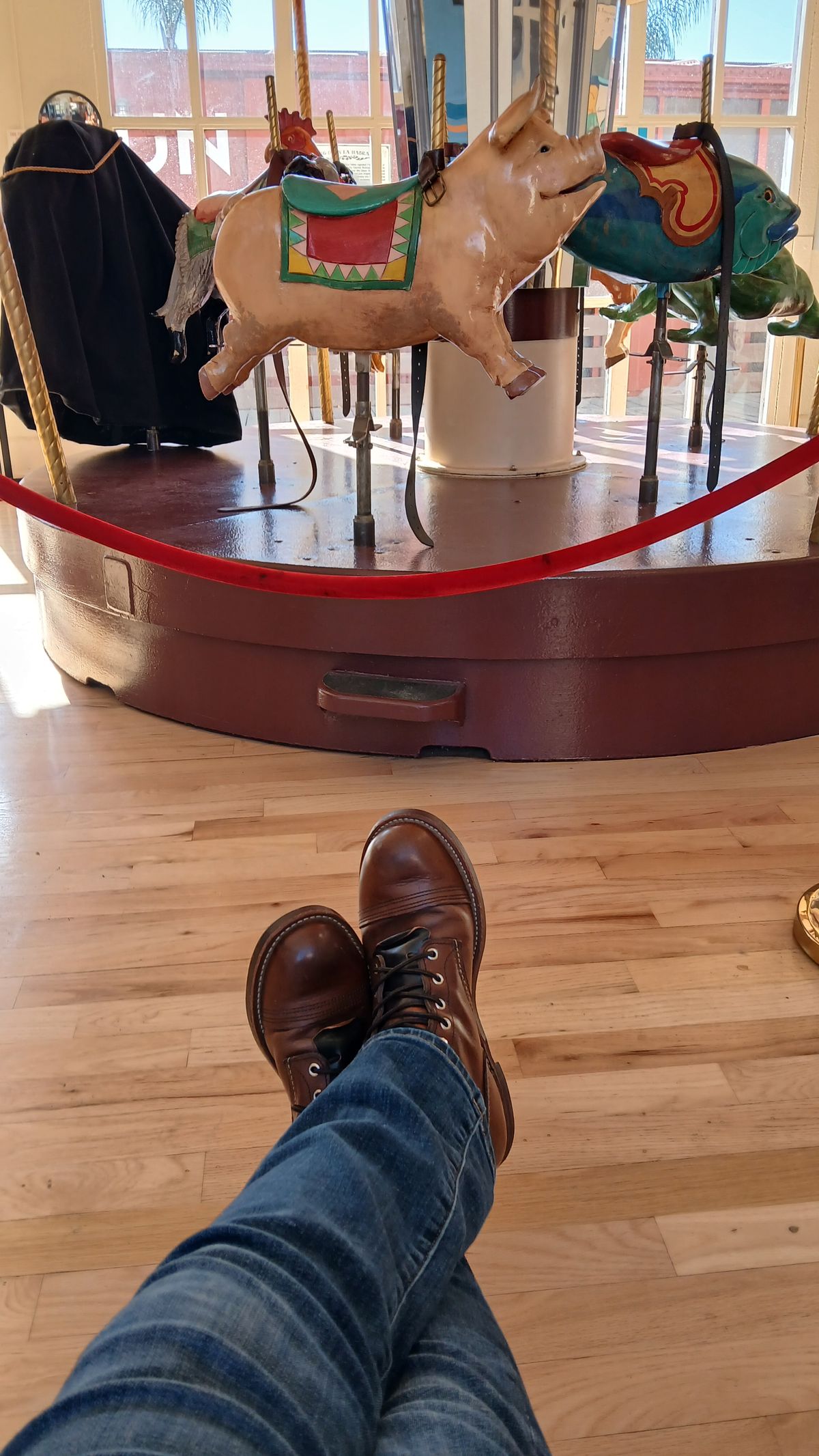 Photo by kananaios on January 11, 2025 of the Red Wing Iron Ranger in S.B. Foot Amber Harness.