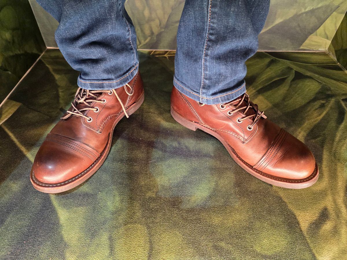 Photo by kananaios on September 27, 2025 of the Red Wing Iron Ranger in S.B. Foot Amber Harness.