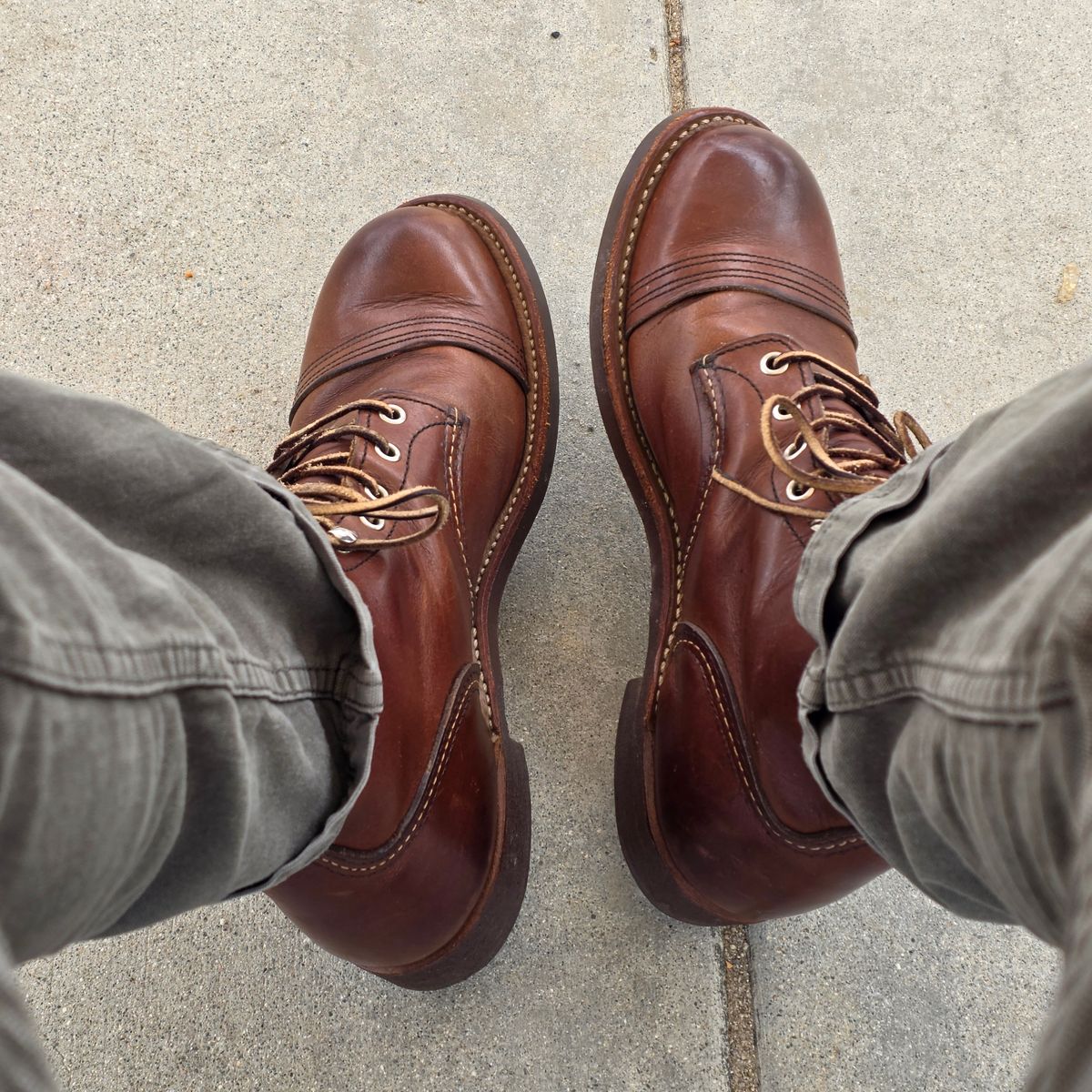 Photo by kananaios on May 23, 2026 of the Red Wing Iron Ranger in S.B. Foot Amber Harness.