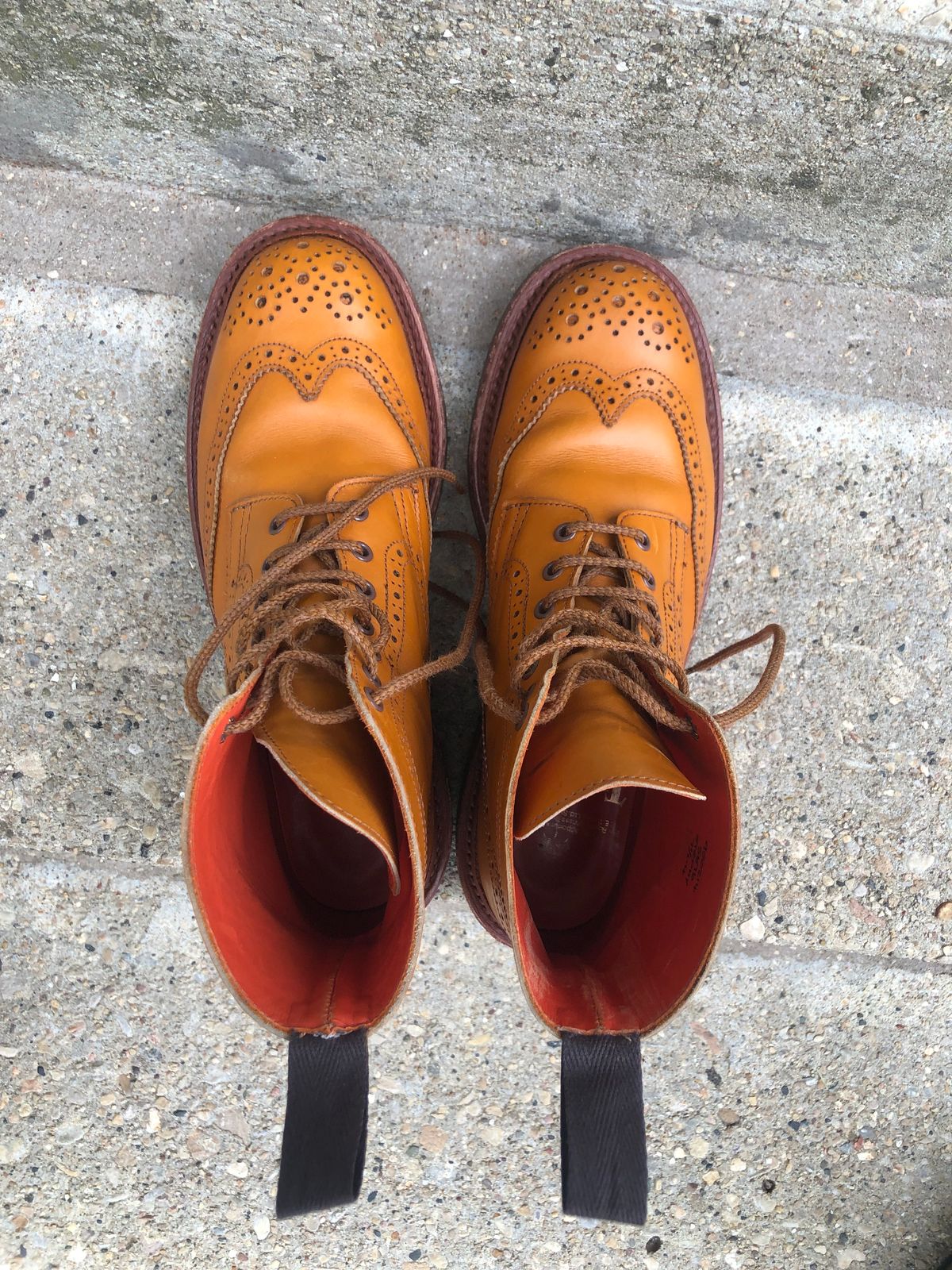 Photo by aganz on December 5, 2022 of the Tricker's Unknown Model in Acorn Antique.