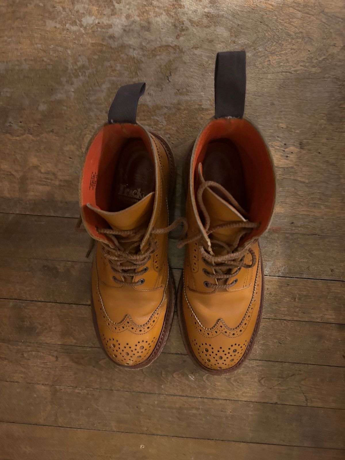 Photo by aganz on March 6, 2023 of the Tricker's Unknown Model in Acorn Antique.