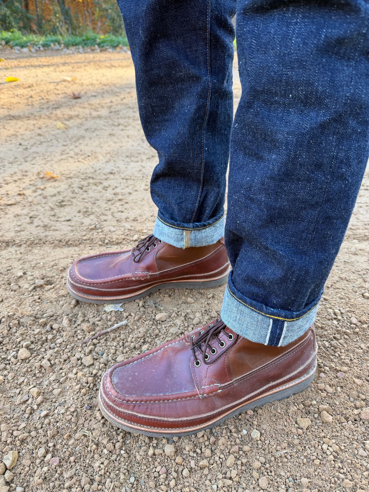 Photo by rufio on October 26, 2025 of the Russell Moccasin Co. Custom Model in Seidel Crust Double Shot.