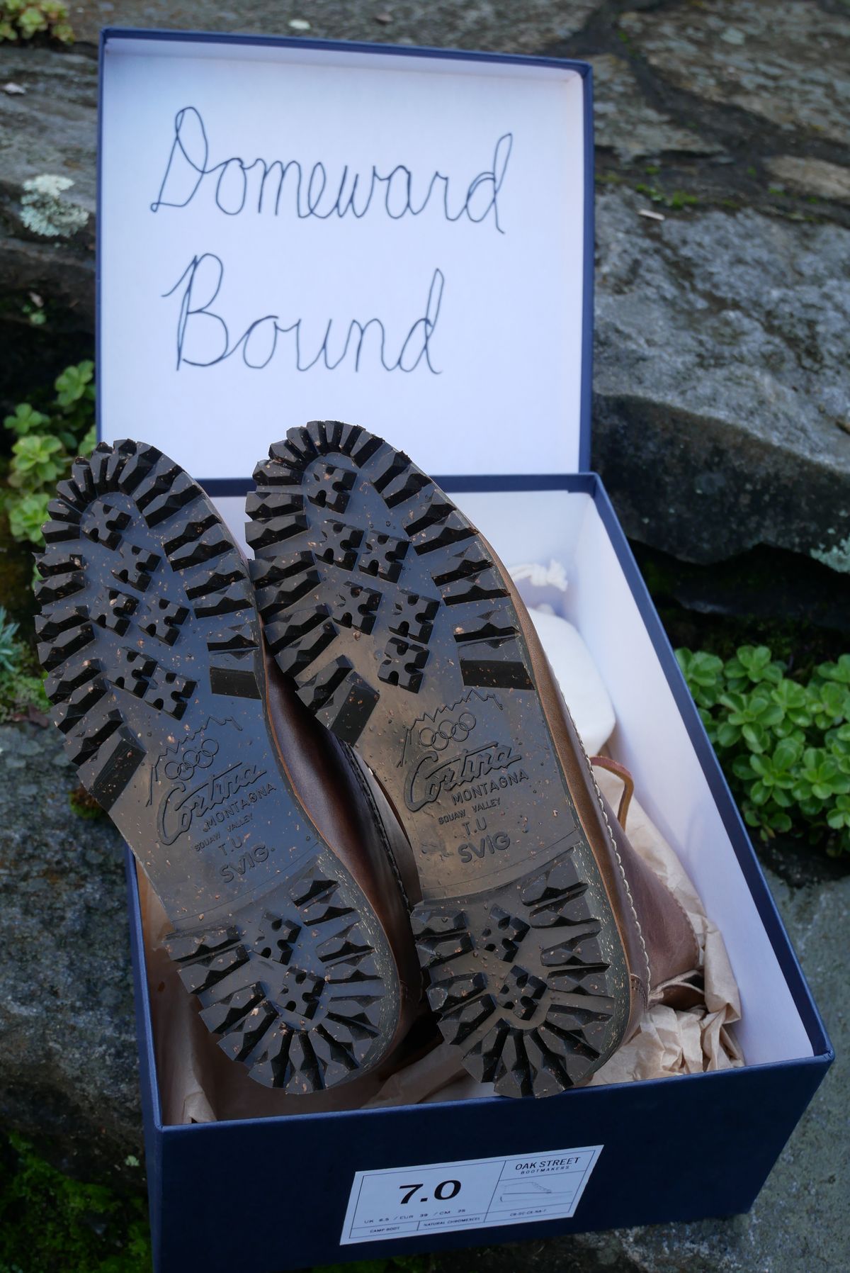 Photo by up2in2 on October 1, 2023 of the Oak Street Bootmakers Camp Boot in Horween Natural Chromexcel.