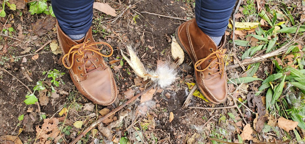 Photo by up2in2 on October 22, 2023 of the Oak Street Bootmakers Camp Boot in Horween Natural Chromexcel.