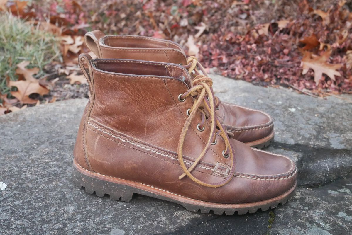 Photo by up2in2 on December 4, 2023 of the Oak Street Bootmakers Camp Boot in Horween Natural Chromexcel.