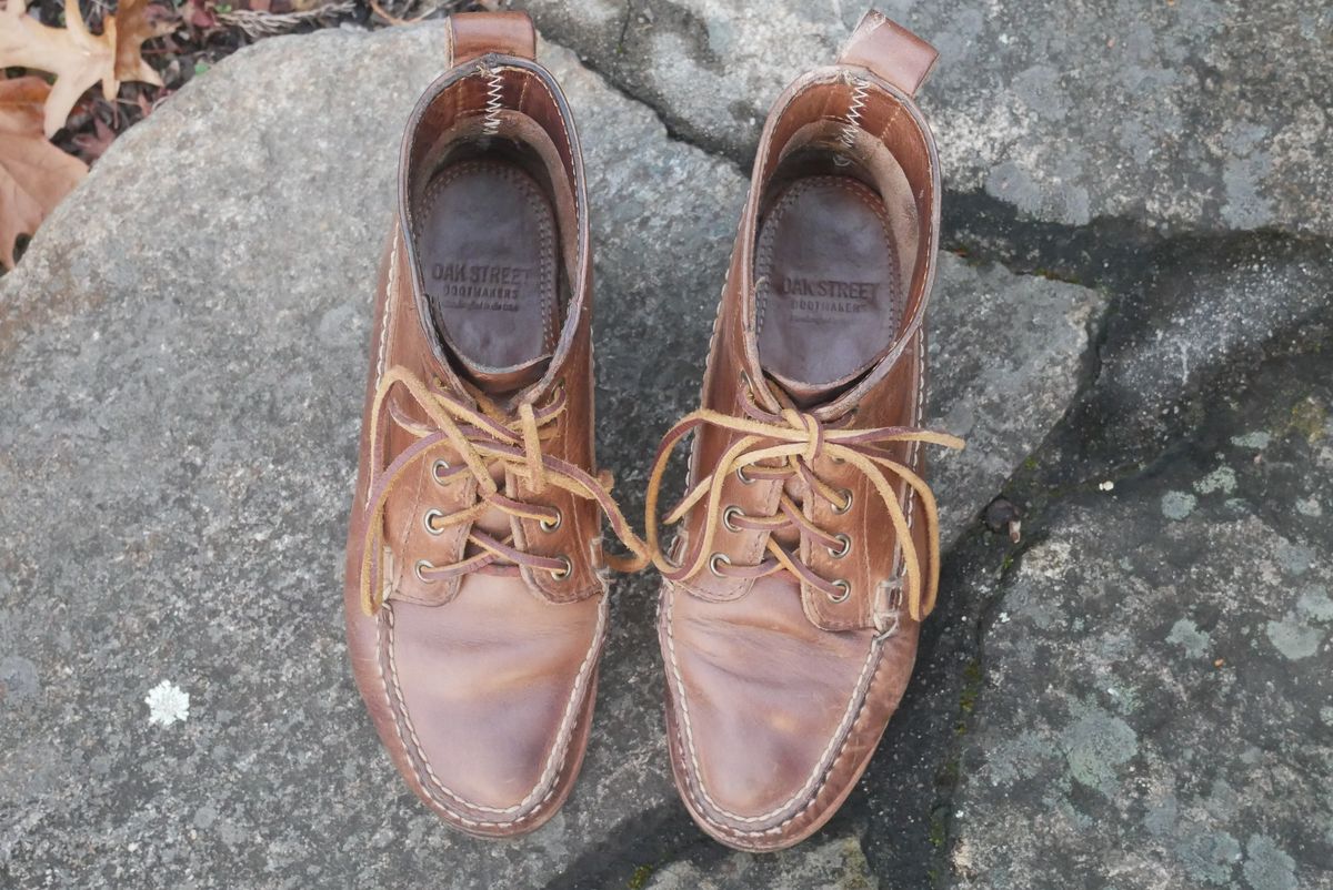 Photo by up2in2 on December 4, 2023 of the Oak Street Bootmakers Camp Boot in Horween Natural Chromexcel.