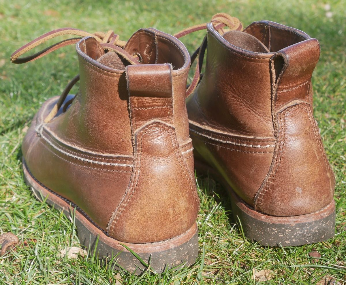 Photo by up2in2 on February 5, 2024 of the Oak Street Bootmakers Camp Boot in Horween Natural Chromexcel.