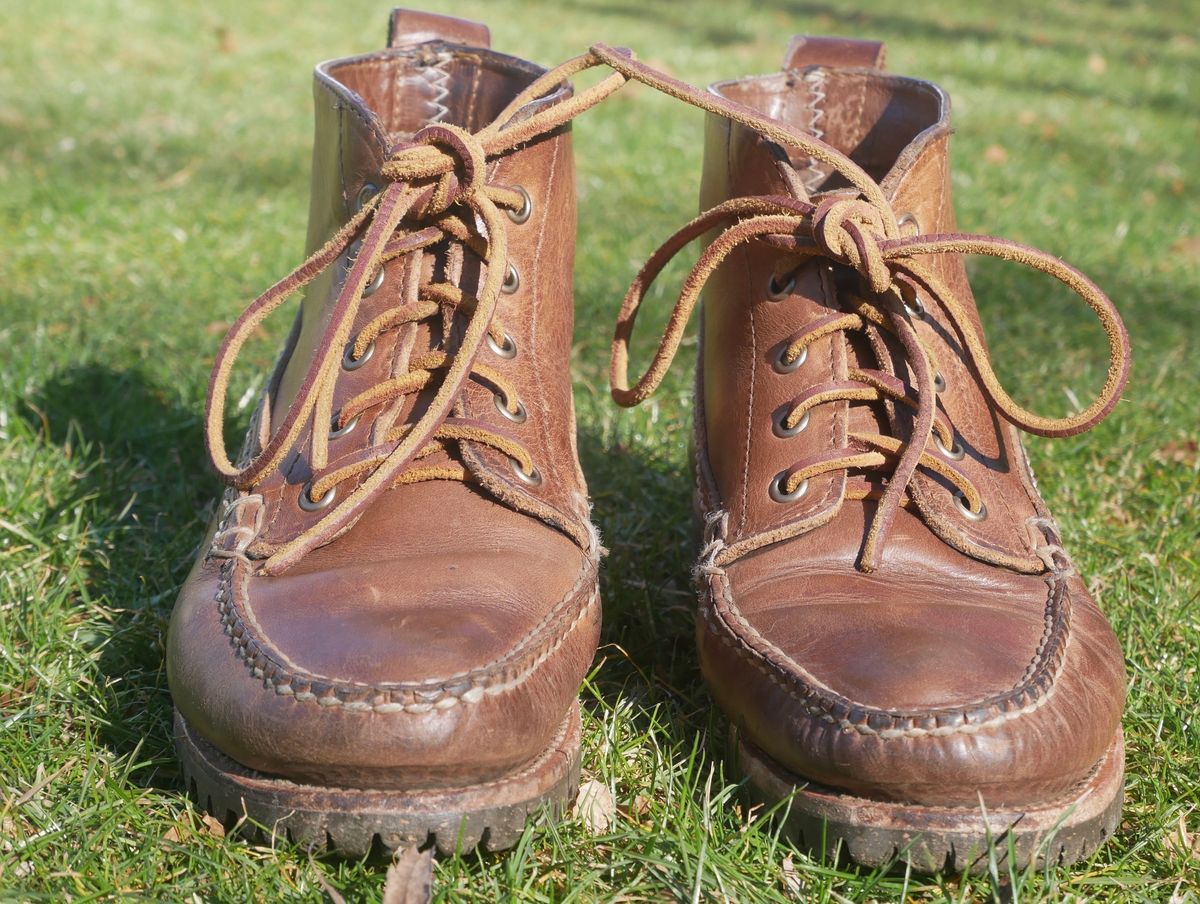 Photo by up2in2 on February 5, 2024 of the Oak Street Bootmakers Camp Boot in Horween Natural Chromexcel.