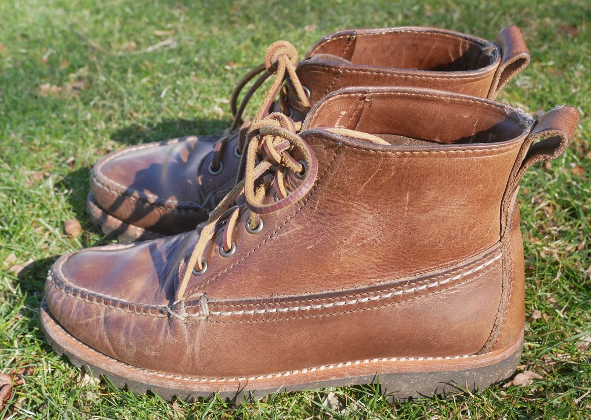 Photo by up2in2 on February 5, 2024 of the Oak Street Bootmakers Camp Boot in Horween Natural Chromexcel.