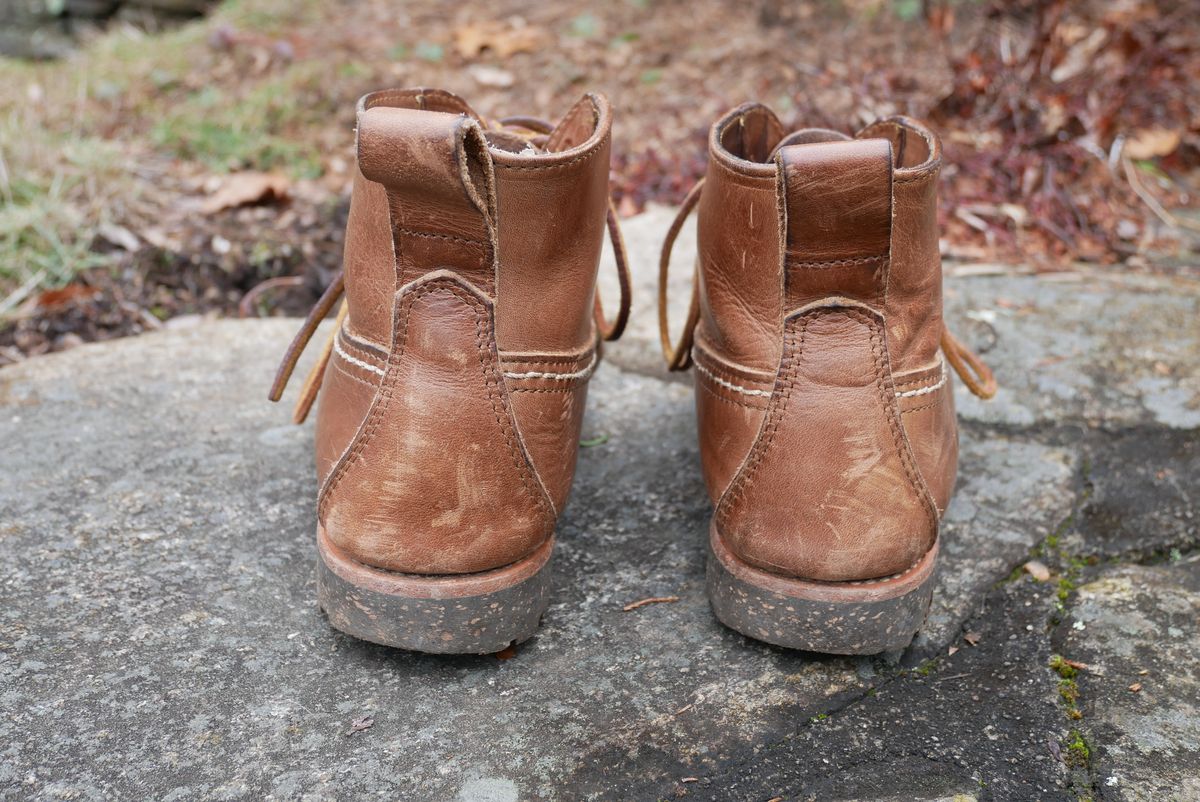 Photo by up2in2 on March 5, 2024 of the Oak Street Bootmakers Camp Boot in Horween Natural Chromexcel.