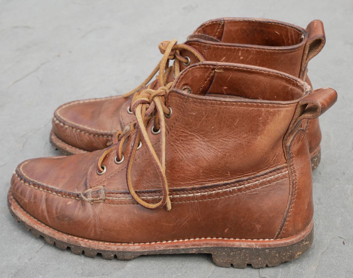 Photo by up2in2 on April 5, 2024 of the Oak Street Bootmakers Camp Boot in Horween Natural Chromexcel.