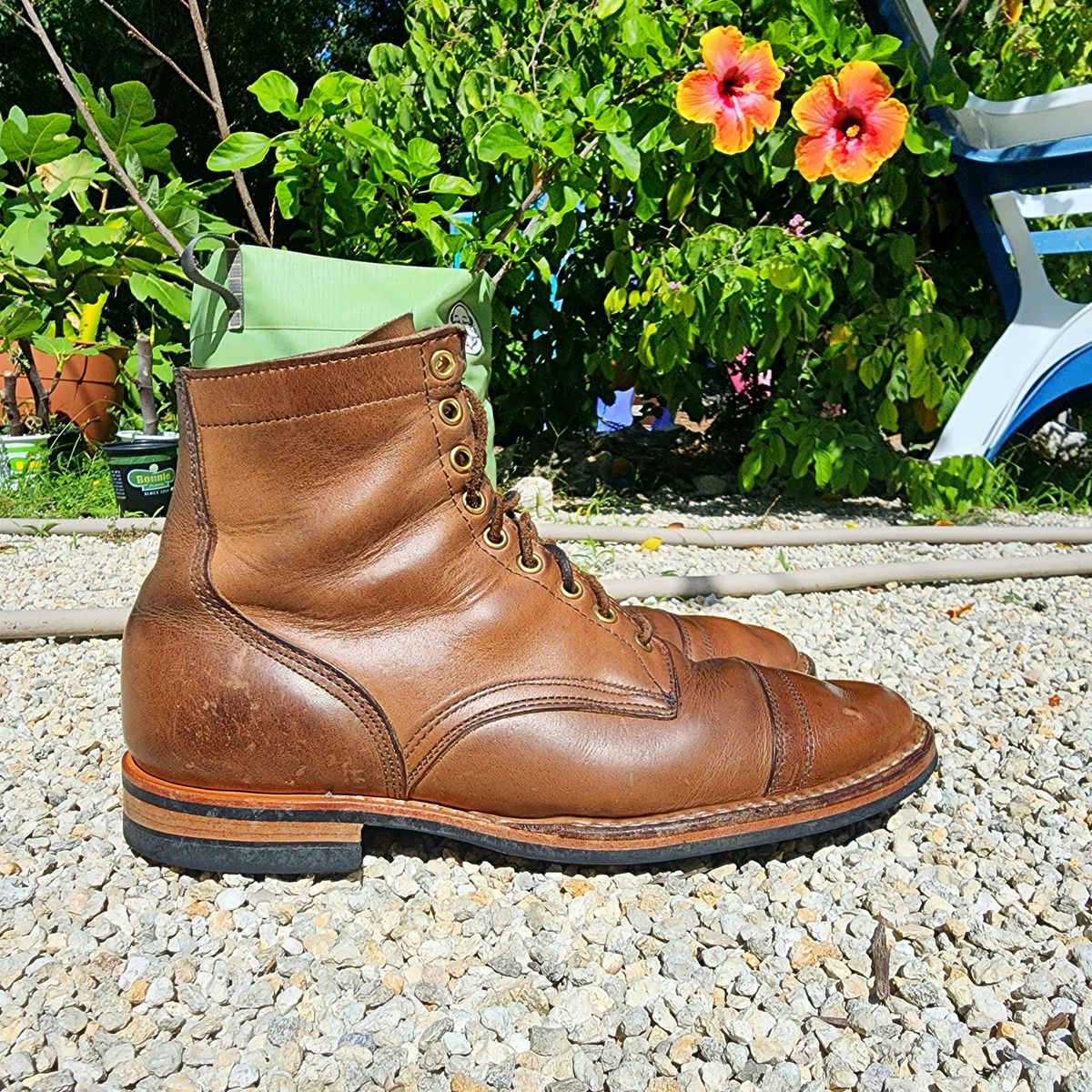 Photo by Capt305 on November 1, 2022 of the White's MP-M1TC in Horween Natural Chromexcel.