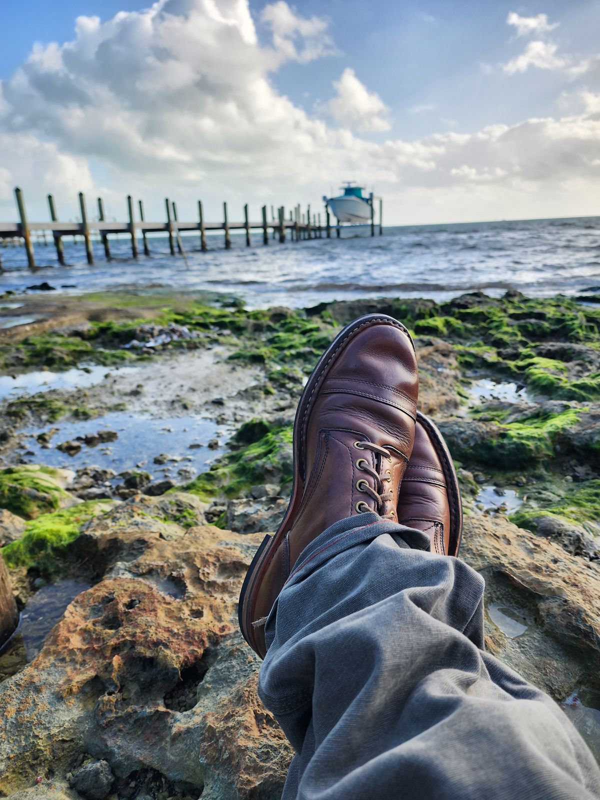 Photo by Capt305 on December 2, 2022 of the White's MP-M1TC in Horween Natural Chromexcel.