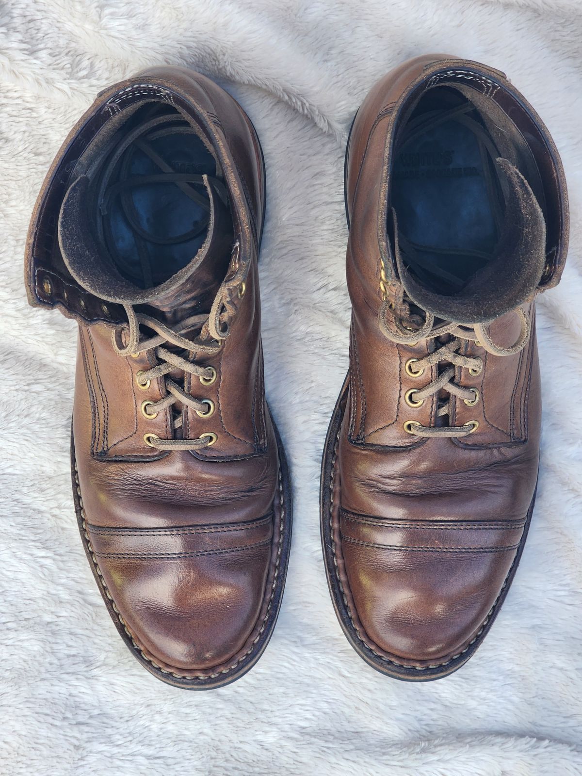 Photo by Capt305 on December 2, 2022 of the White's MP-M1TC in Horween Natural Chromexcel.