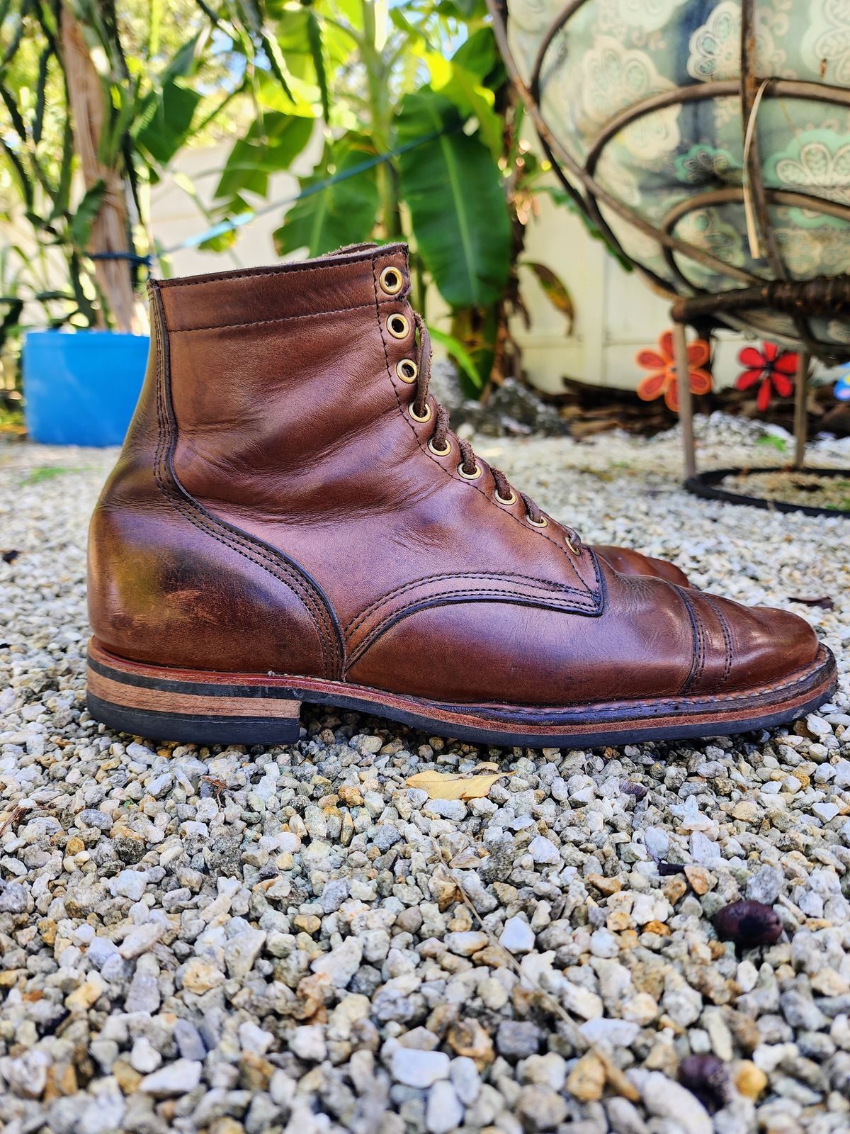 Photo by Capt305 on February 5, 2023 of the White's MP-M1TC in Horween Natural Chromexcel.