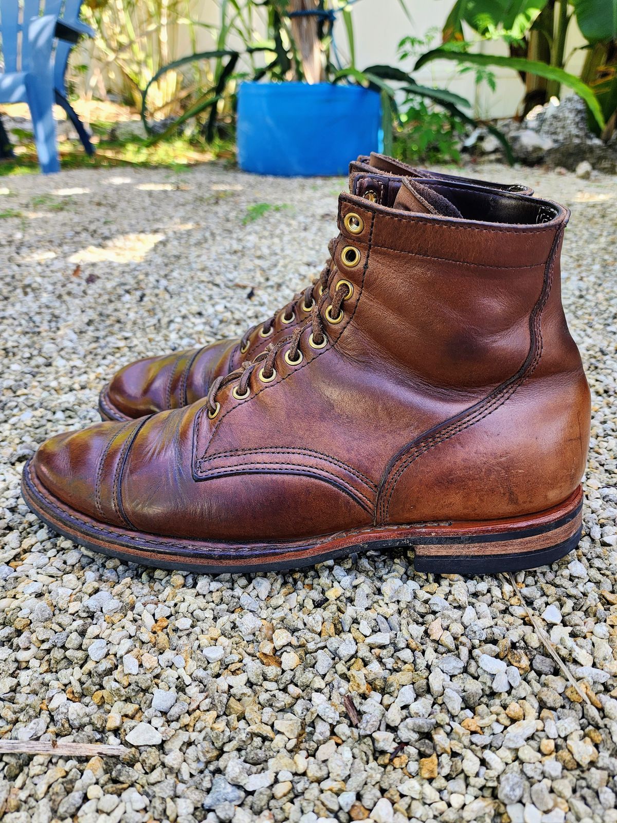 Photo by Capt305 on February 5, 2023 of the White's MP-M1TC in Horween Natural Chromexcel.